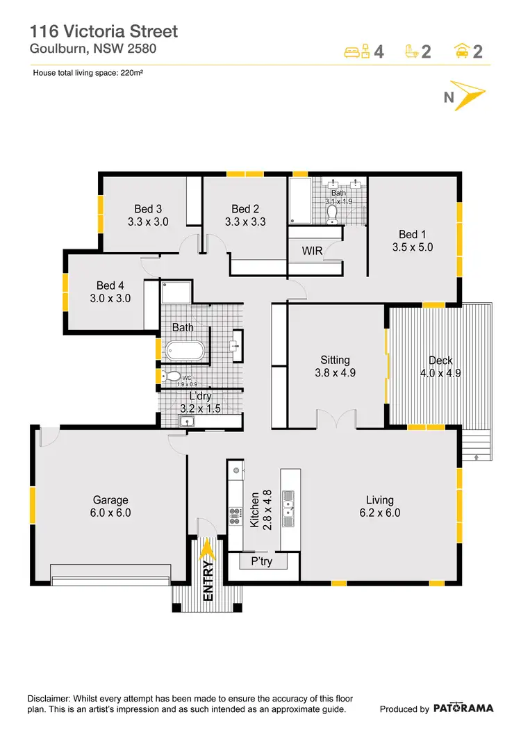 Floorplan of Homely house listing, 116 Victoria Street, Goulburn NSW 2580