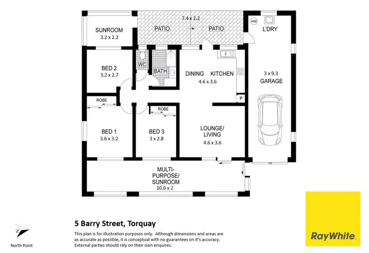 Floorplan of Homely house listing, 5 Barry Street, Torquay QLD 4655