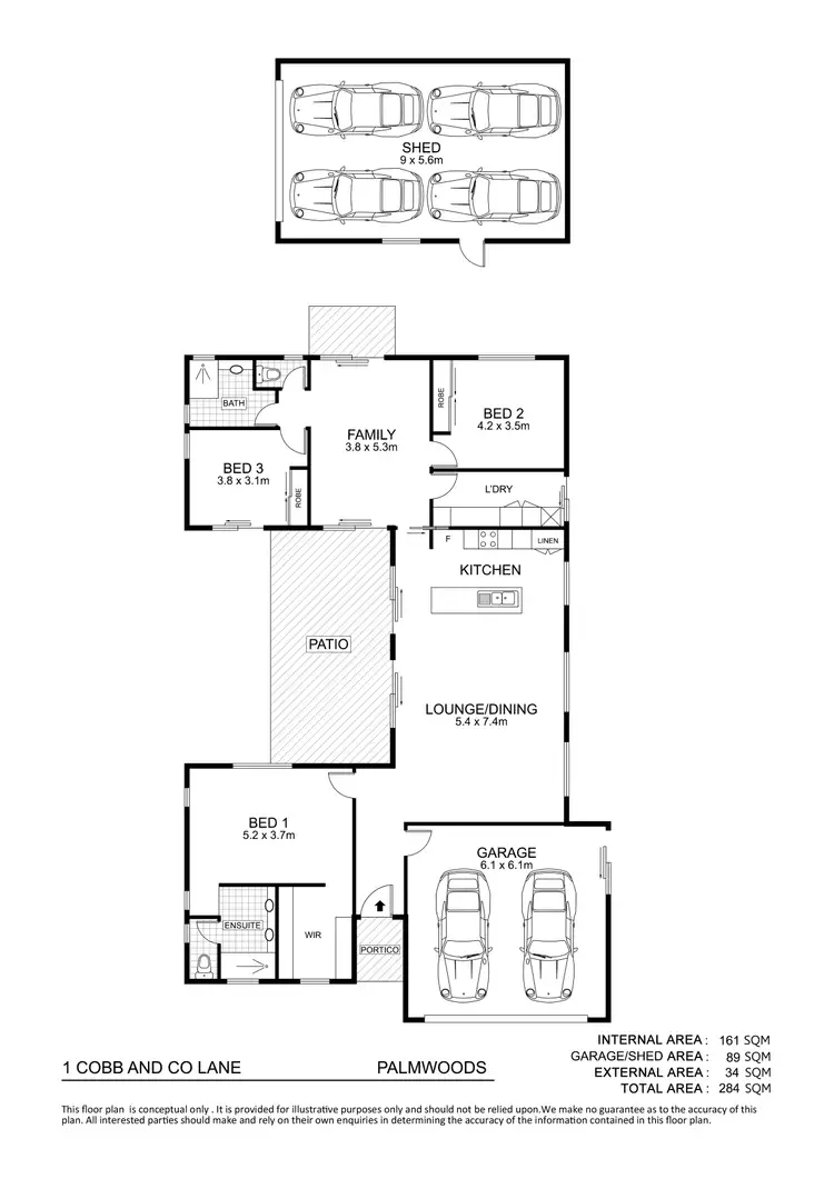 Floorplan of Homely house listing, 1 Cobb and Co Lane, Palmwoods QLD 4555