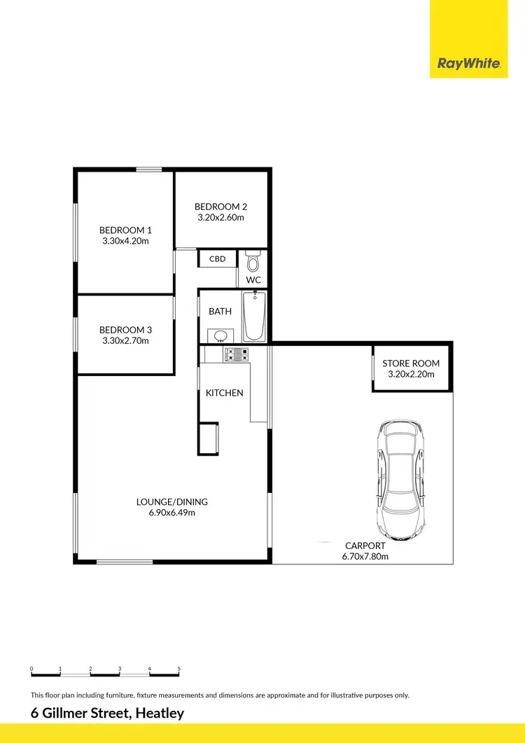 Floorplan of Homely house listing, 6 Gillmer Street, Heatley QLD 4814