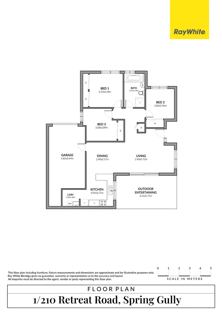 Floorplan of Homely house listing, 1/210 Retreat Road, Spring Gully VIC 3550