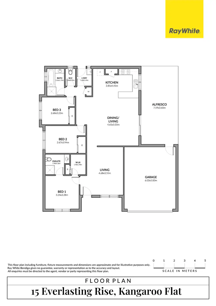 Floorplan of Homely house listing, 15 Everlasting Rise, Kangaroo Flat VIC 3555