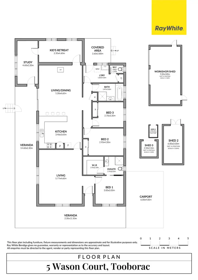 Floorplan of Homely house listing, 5 Wason Court, Tooborac VIC 3522