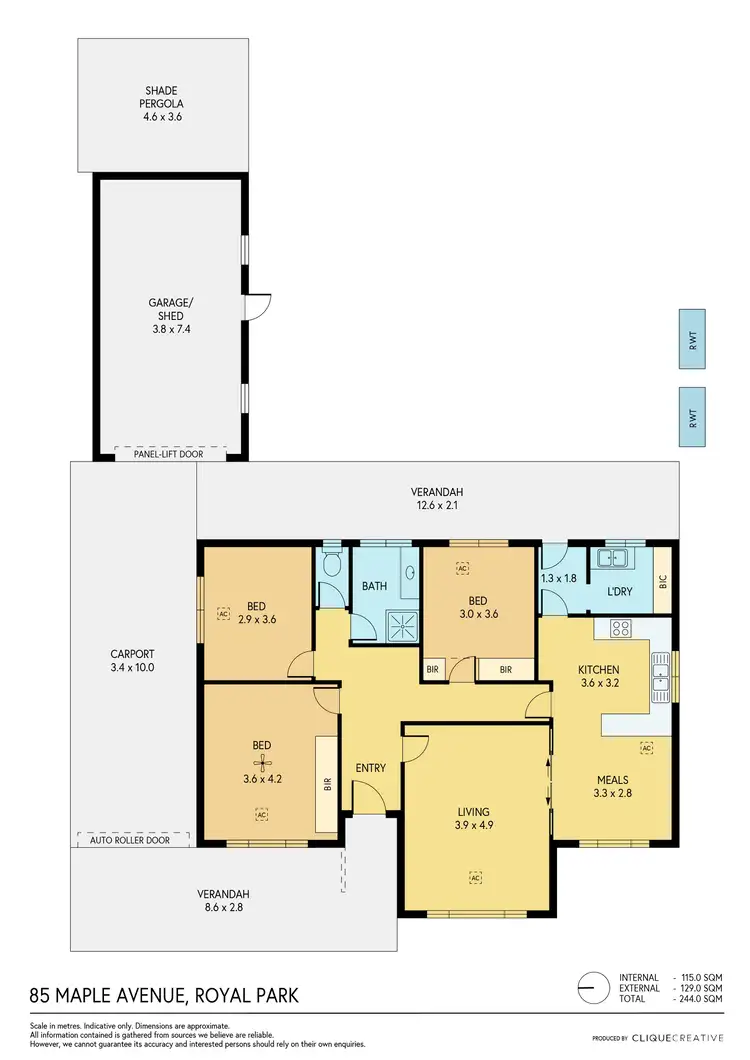 Floorplan of Homely house listing, 85 Maple Avenue, Royal Park SA 5014