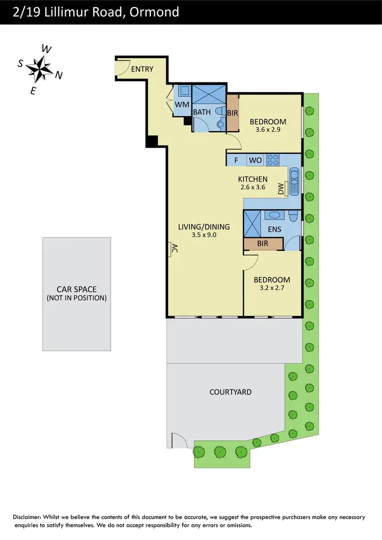 Floorplan of Homely apartment listing, 2/19 Lillimur Road, Ormond VIC 3204