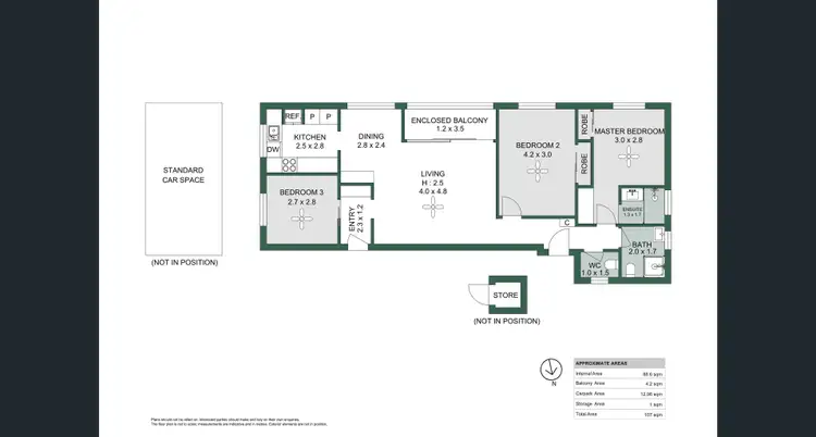 Floorplan of Homely apartment listing, 5/28 Riverview Terrace, Hamilton QLD 4007
