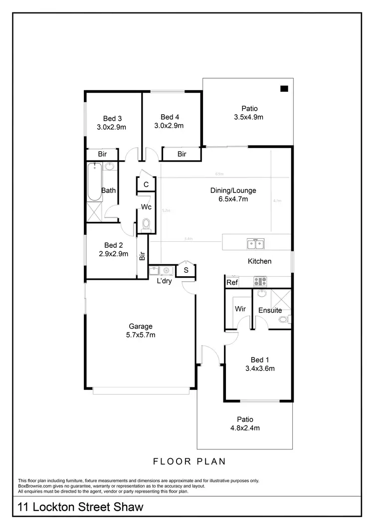 Floorplan of Homely house listing, 11 Lockton Street, Shaw QLD 4818