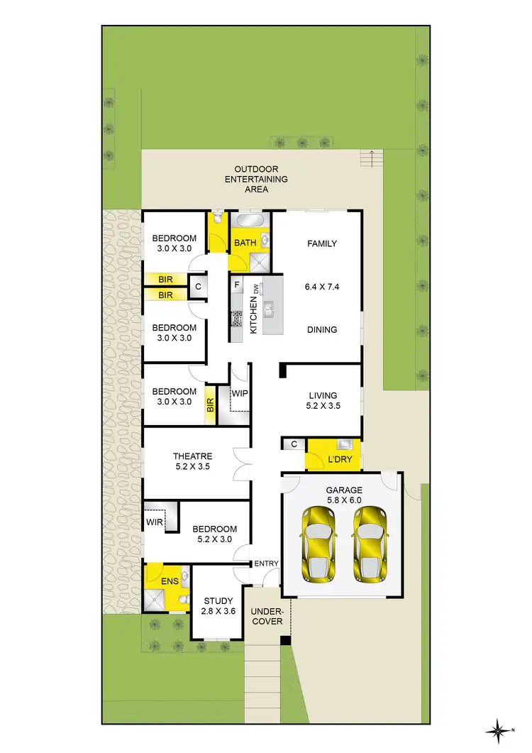 Floorplan of Homely house listing, 10 Backelei Crescent, Grovedale VIC 3216