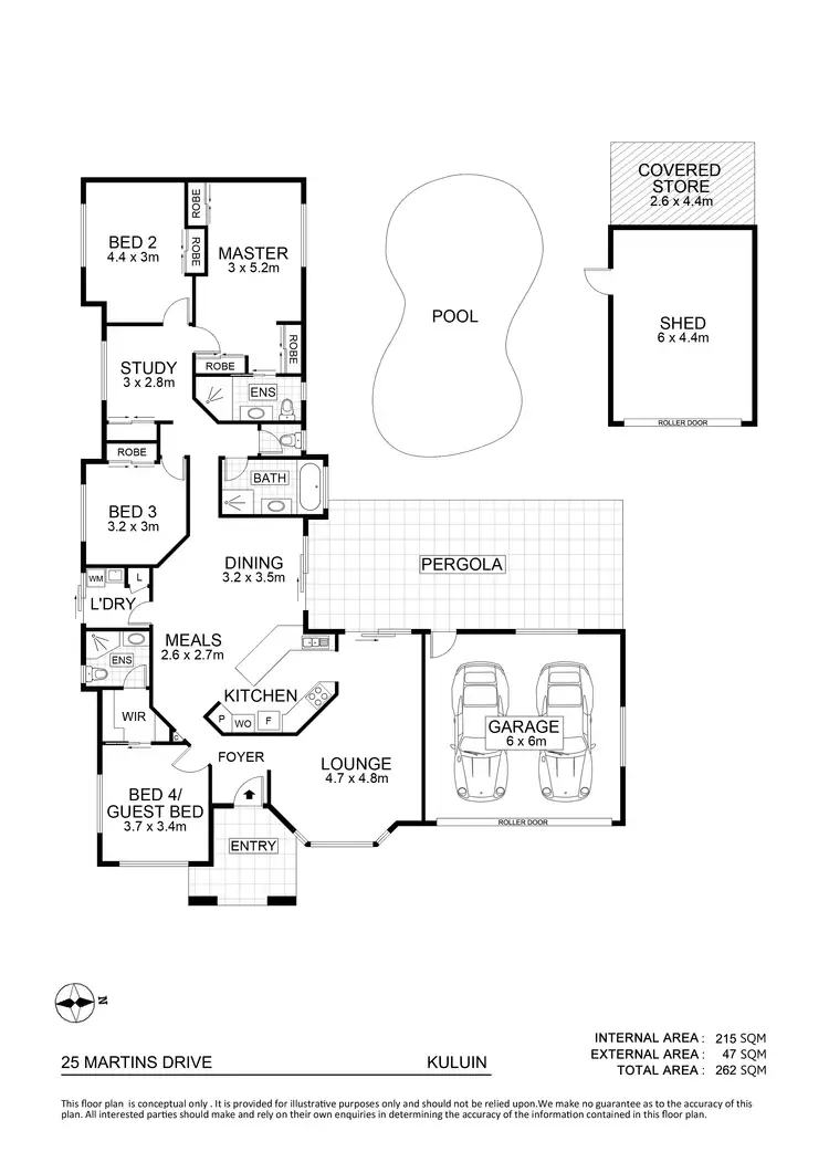 Floorplan of Homely house listing, 25 Martins Drive, Kuluin QLD 4558