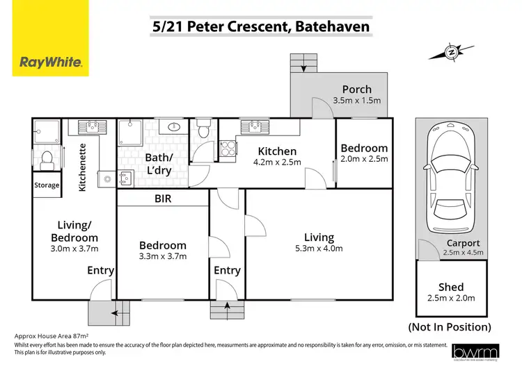Floorplan of Homely house listing, 5/21 Peter Crescent, Batehaven NSW 2536