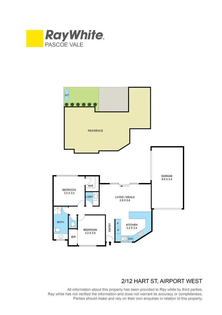 Floorplan of Homely unit listing, 2/12 Hart Street, Airport West VIC 3042