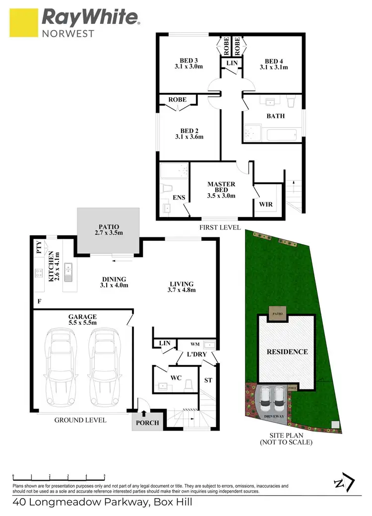 Floorplan of Homely house listing, 40 Longmeadow Parkway, Box Hill NSW 2765