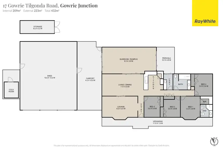 Floorplan of Homely house listing, 17 Gowrie Tilgonda Road, Gowrie Junction QLD 4352