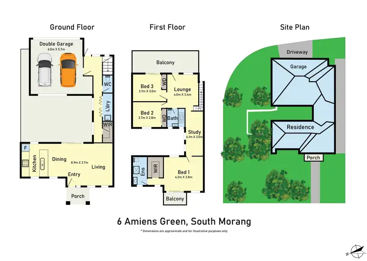 Floorplan of Homely house listing, 6 Amiens Green, South Morang VIC 3752