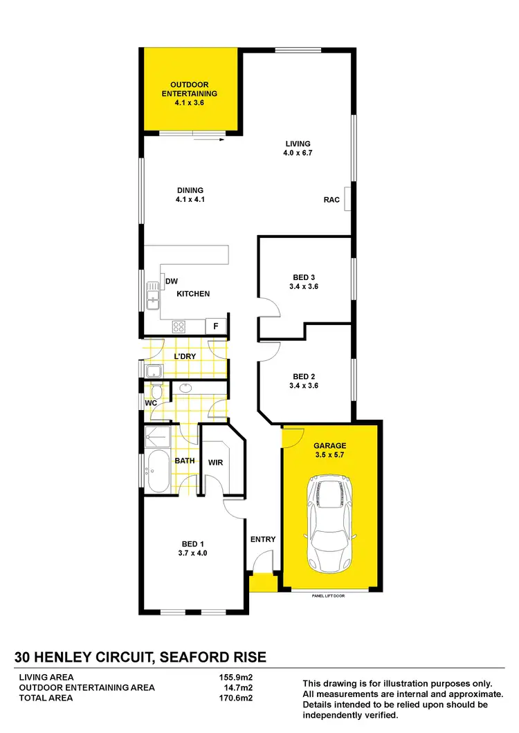 Floorplan of Homely house listing, 30 Henley Circuit, Seaford Rise SA 5169