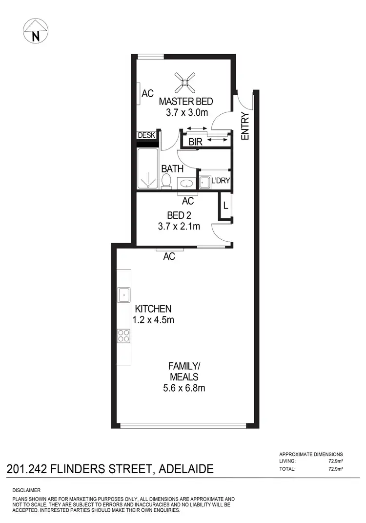 Floorplan of Homely other listing, 201/242 Flinders Street, Adelaide SA 5000