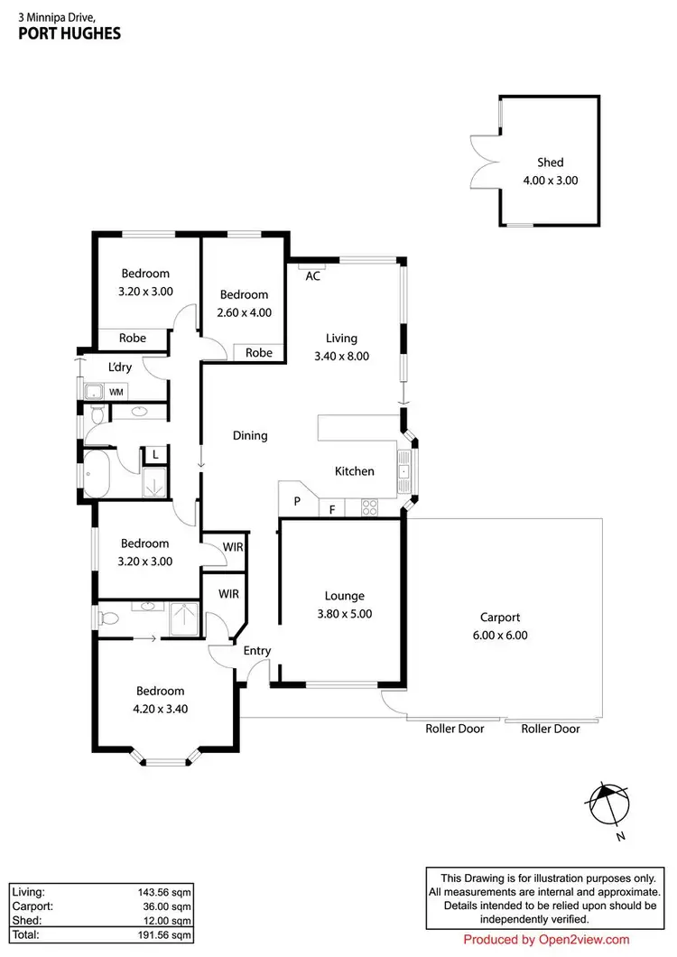 Floorplan of Homely house listing, 3 Minnipa Drive, Port Hughes SA 5558