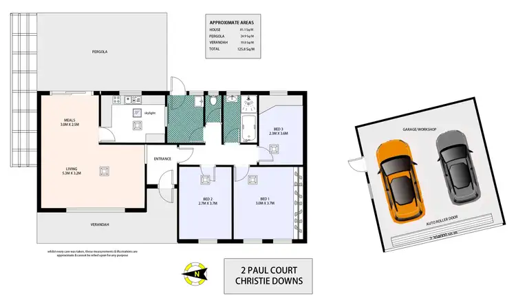 Floorplan of Homely house listing, 2 Paul Court, Christie Downs SA 5164