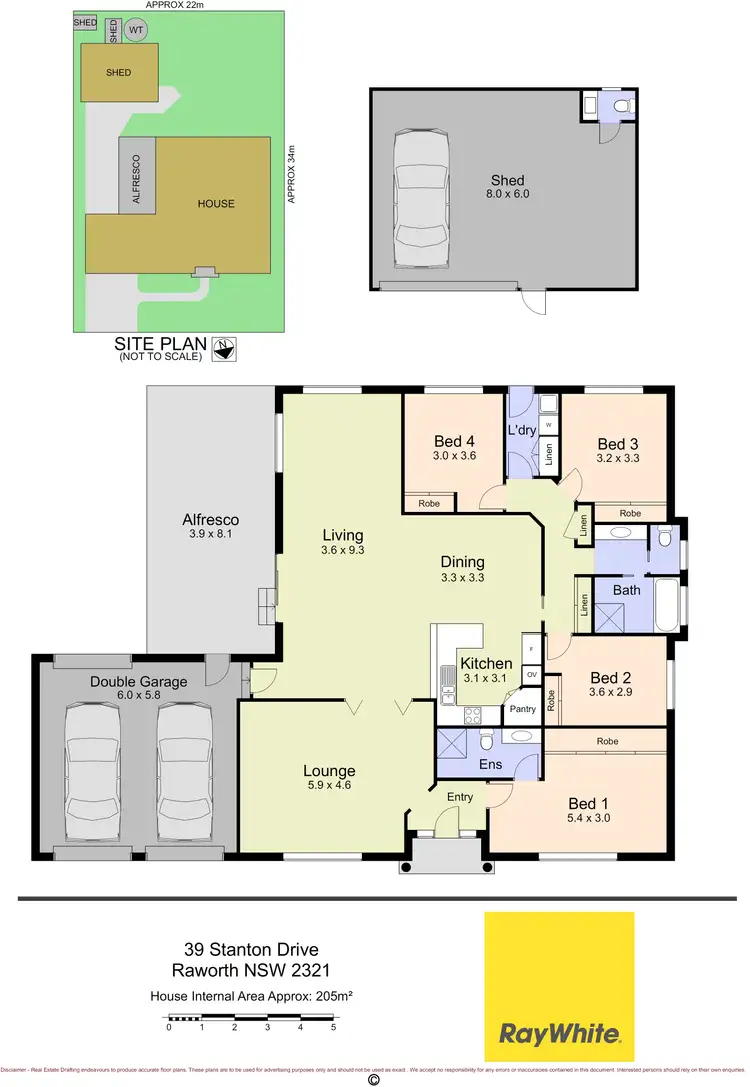 Floorplan of Homely house listing, 39 Stanton Drive, Raworth NSW 2321