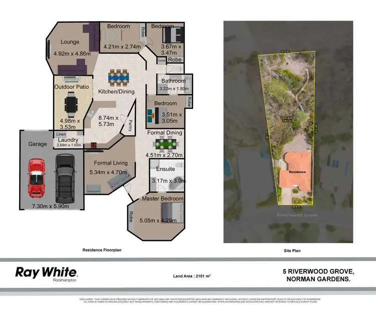 Floorplan of Homely house listing, 5 Riverwood Grove, Norman Gardens QLD 4701