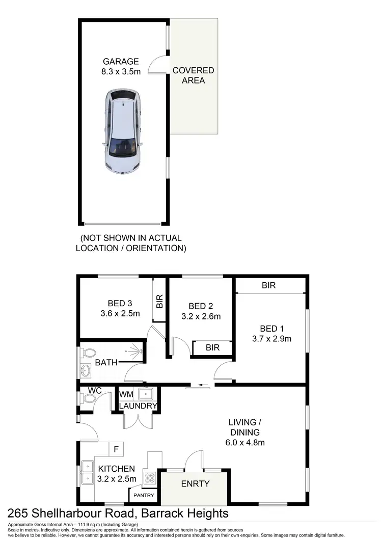 Floorplan of Homely house listing, 265 Shellharbour Road, Barrack Heights NSW 2528