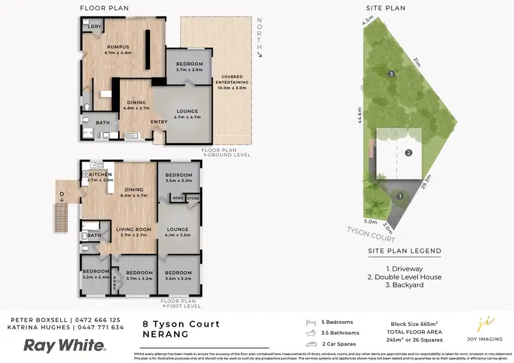 Floorplan of Homely house listing, 8 Tyson Court, Nerang QLD 4211