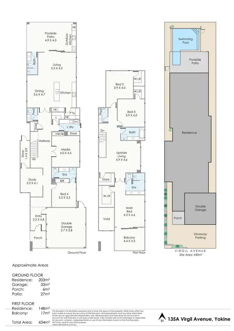 Floorplan of Homely house listing, 135A Virgil Avenue, Yokine WA 6060