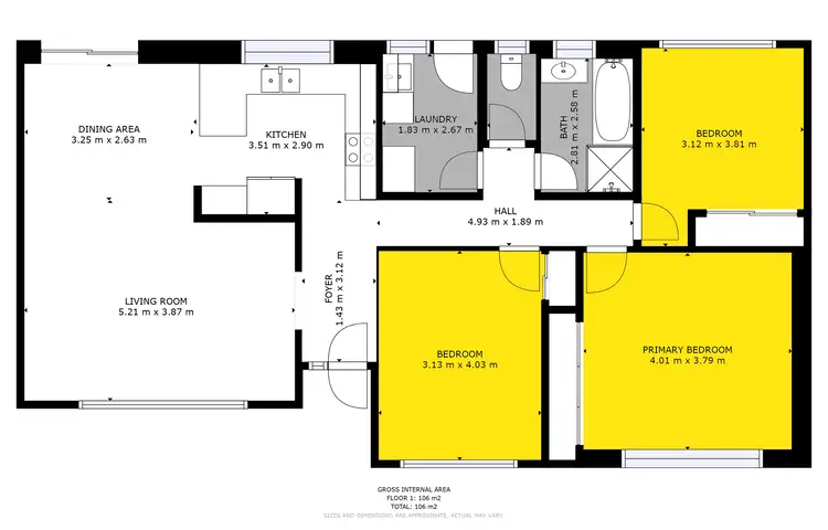Floorplan of Homely house listing, 3A Scarborough Court, Renmark SA 5341