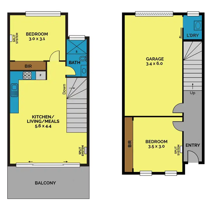 Floorplan of Homely townhouse listing, 2/1070 Sydney Road, Fawkner VIC 3060