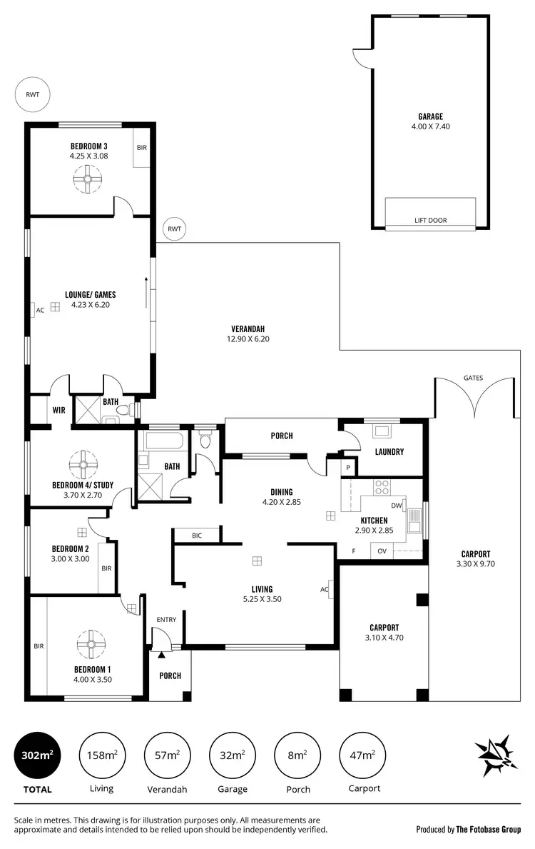 Floorplan of Homely house listing, 8 Cranborne Crescent, Morphett Vale SA 5162