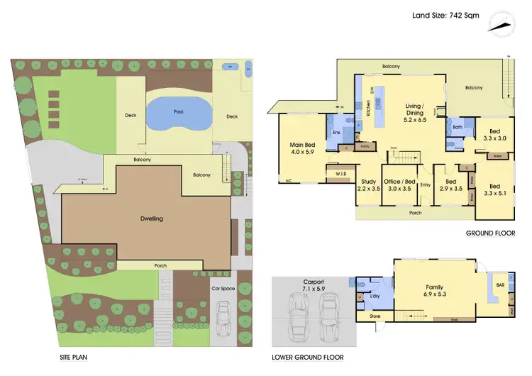 Floorplan of Homely house listing, 81 Oronsay Crescent, Diamond Creek VIC 3089