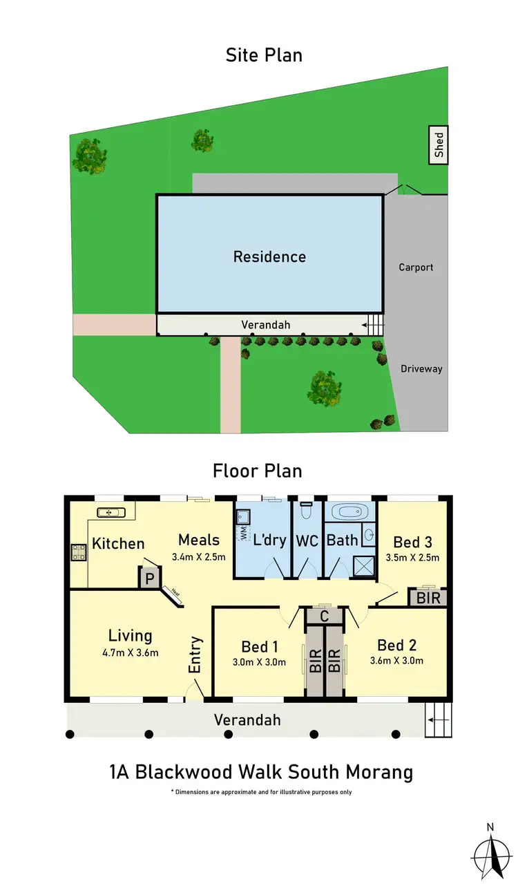 Floorplan of Homely house listing, 1A Blackwood Walk, South Morang VIC 3752