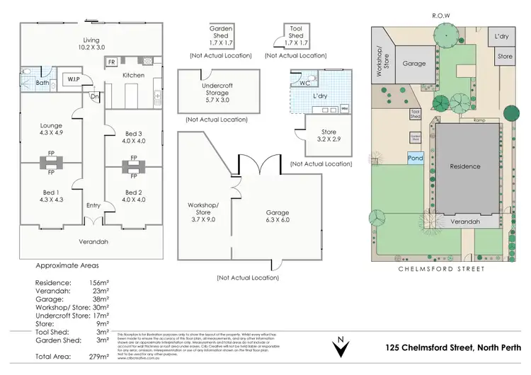 Floorplan of Homely house listing, 125 Chelmsford Road, North Perth WA 6006