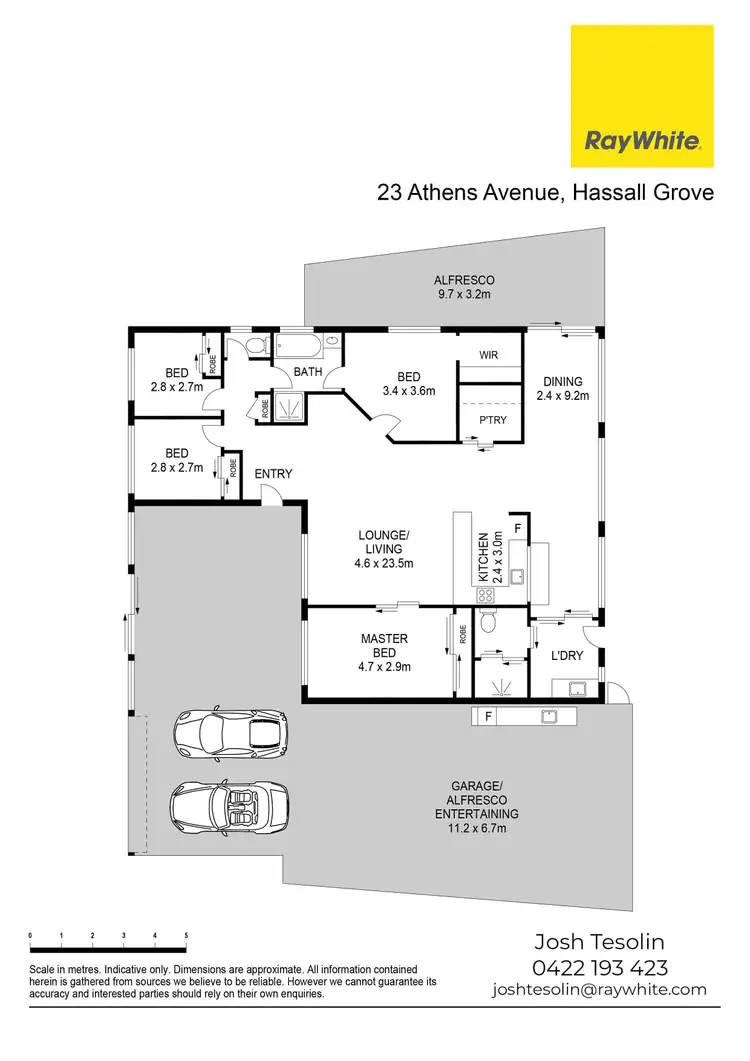 Floorplan of Homely house listing, 23 Athens Avenue, Hassall Grove NSW 2761