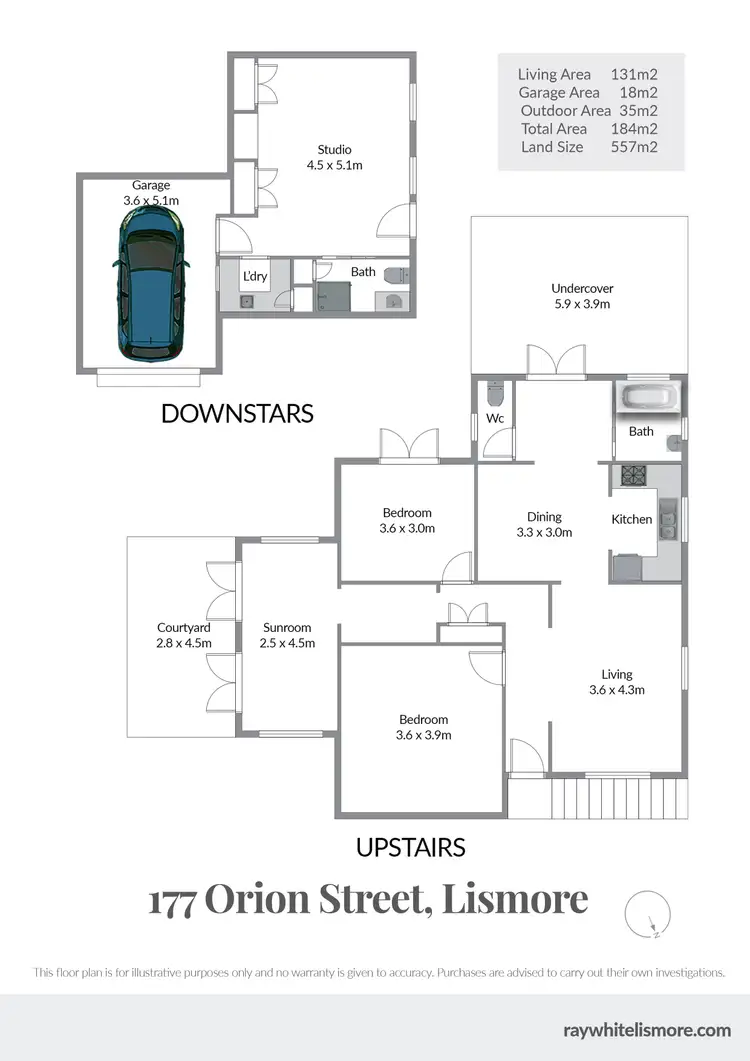 Floorplan of Homely house listing, 177 Orion Street, Lismore NSW 2480