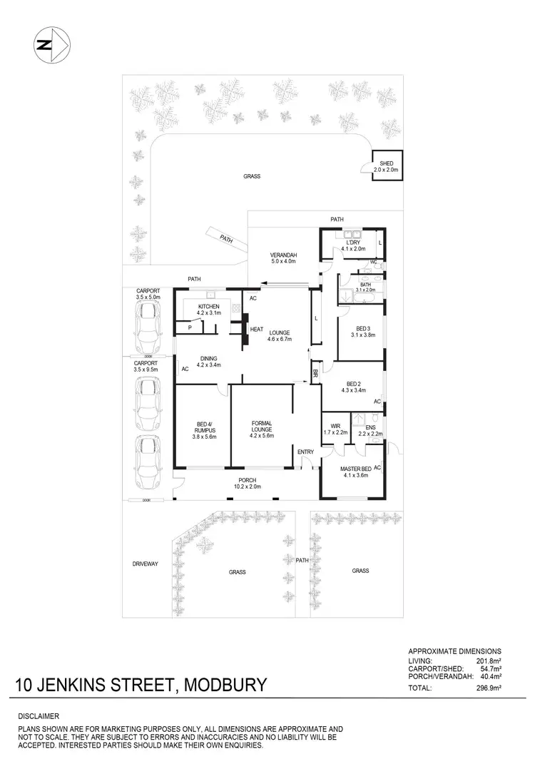 Floorplan of Homely house listing, 10 Jenkins Street, Modbury SA 5092