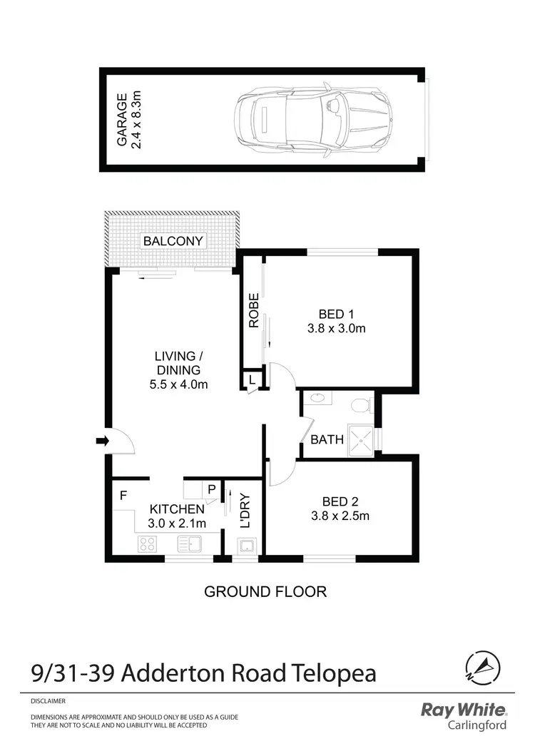 Floorplan of Homely unit listing, 9/31-39 Adderton Road, Telopea NSW 2117