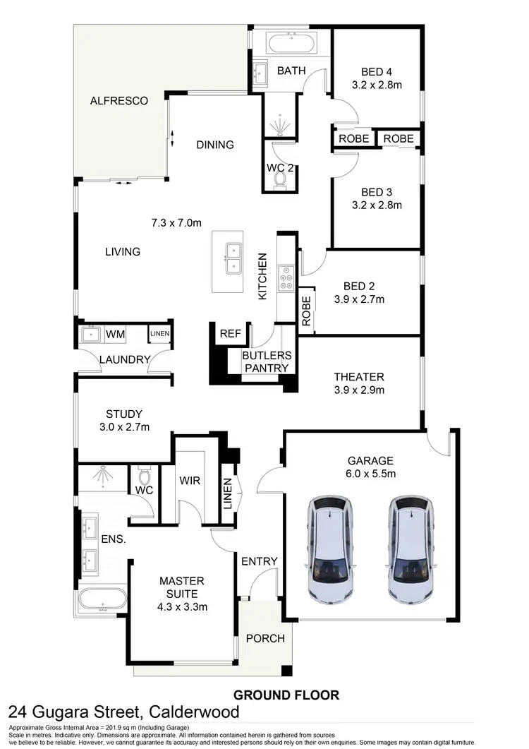 Floorplan of Homely house listing, 24 Gugara Street, Calderwood NSW 2527