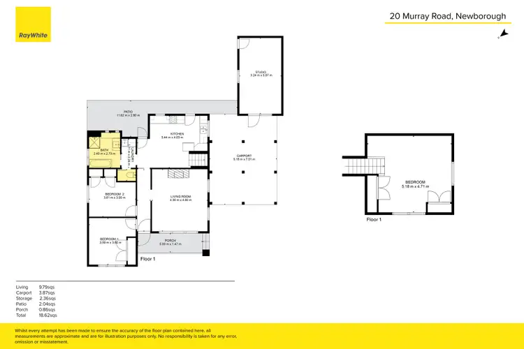 Floorplan of Homely house listing, 20 Murray Road, Newborough VIC 3825