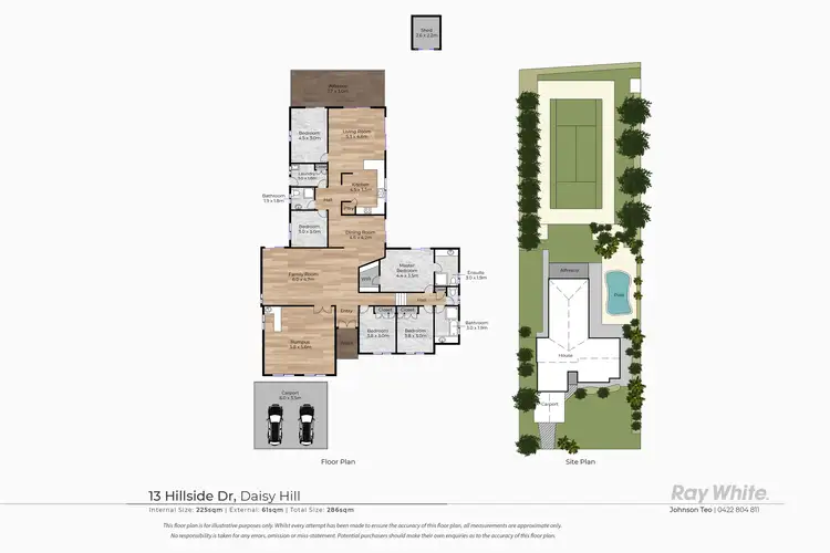 Floorplan of Homely house listing, 13 Hillside Drive, Daisy Hill QLD 4127