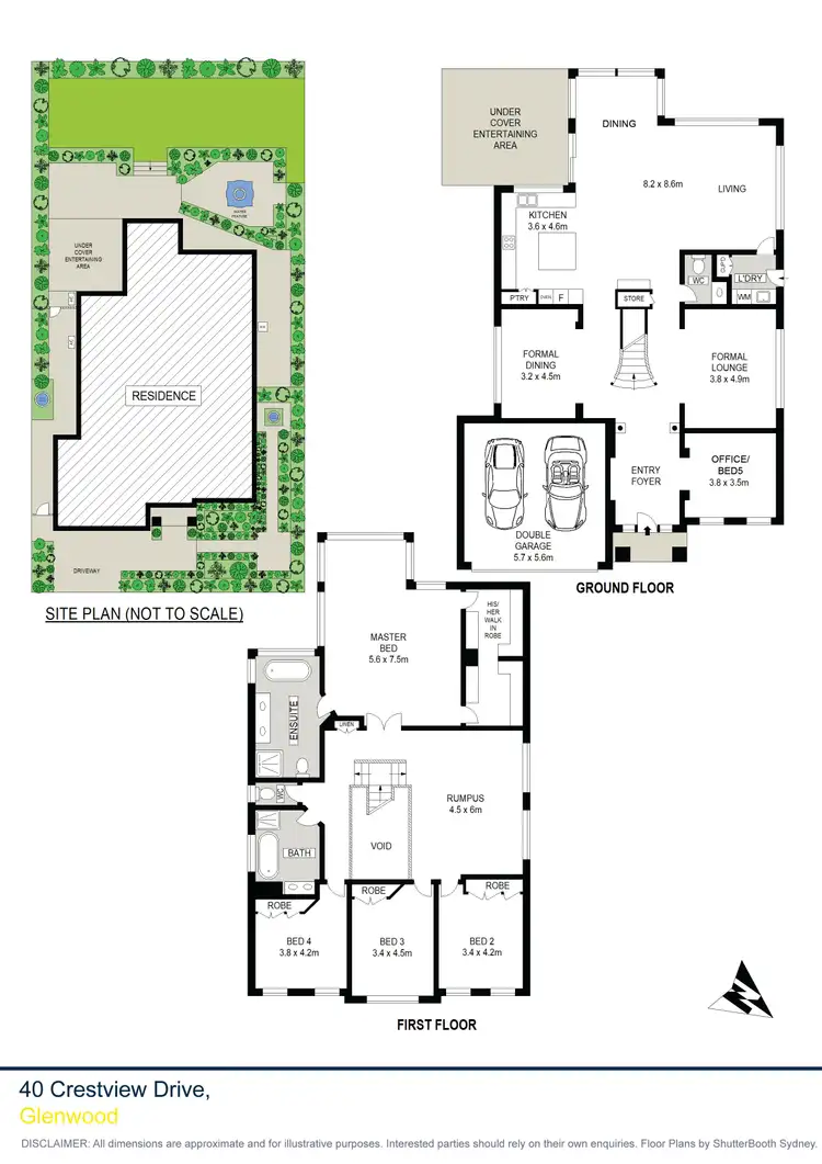 Floorplan of Homely house listing, 40 Crestview Drive, Glenwood NSW 2768