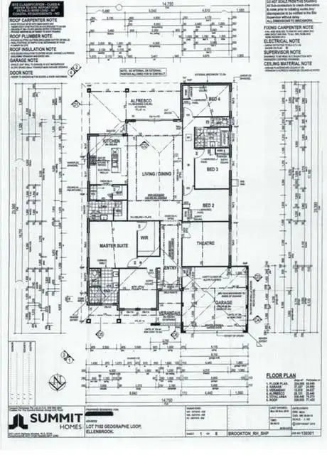 Floorplan of Homely house listing, 7 Geographe Loop, Ellenbrook WA 6069