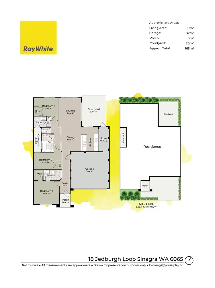 Floorplan of Homely house listing, 18 Jedburgh Loop, Sinagra WA 6065