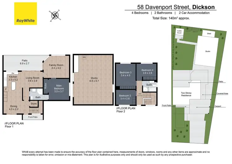 Floorplan of Homely house listing, 58 Davenport Street, Dickson ACT 2602