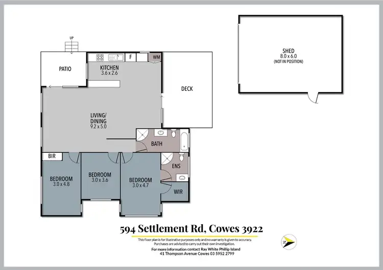 Floorplan of Homely house listing, 594 Settlement Road, Cowes VIC 3922