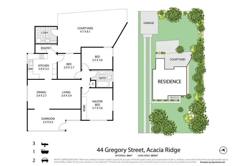 Floorplan of Homely house listing, 44 Gregory Street, Acacia Ridge QLD 4110