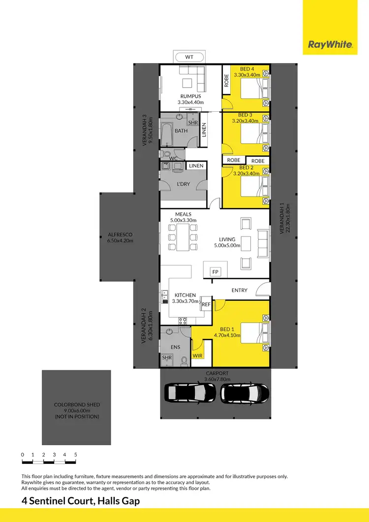 Floorplan of Homely house listing, 4 Sentinel Court, Halls Gap VIC 3381