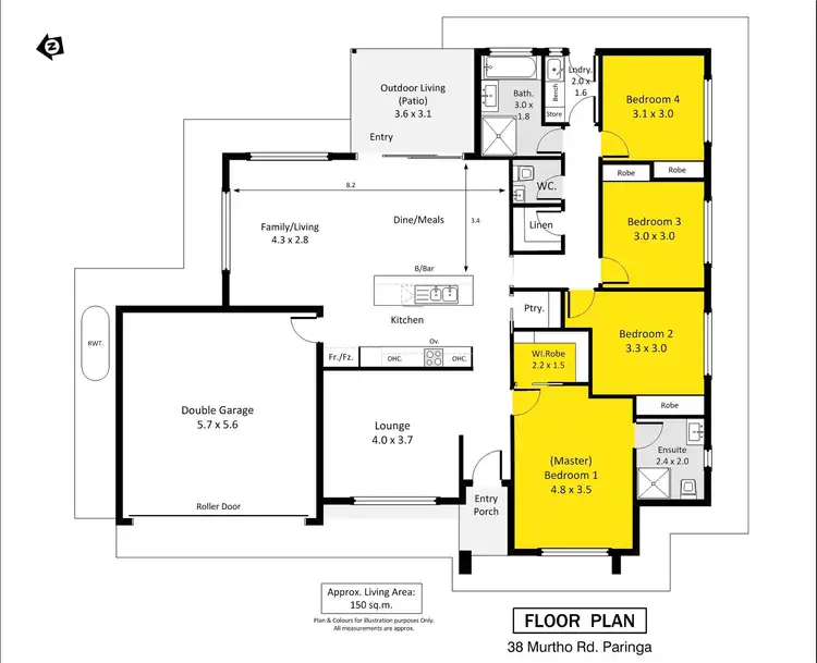 Floorplan of Homely house listing, 38 Murtho Road, Paringa SA 5340