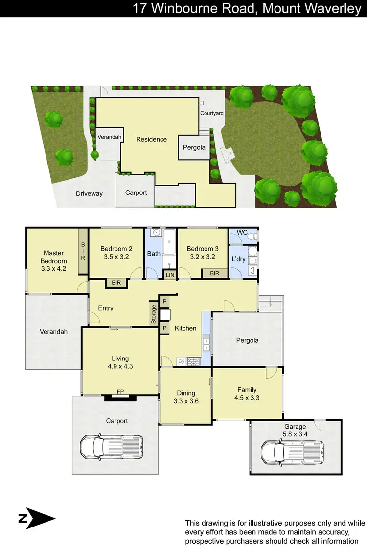 Floorplan of Homely house listing, 17 Winbourne Road, Mount Waverley VIC 3149