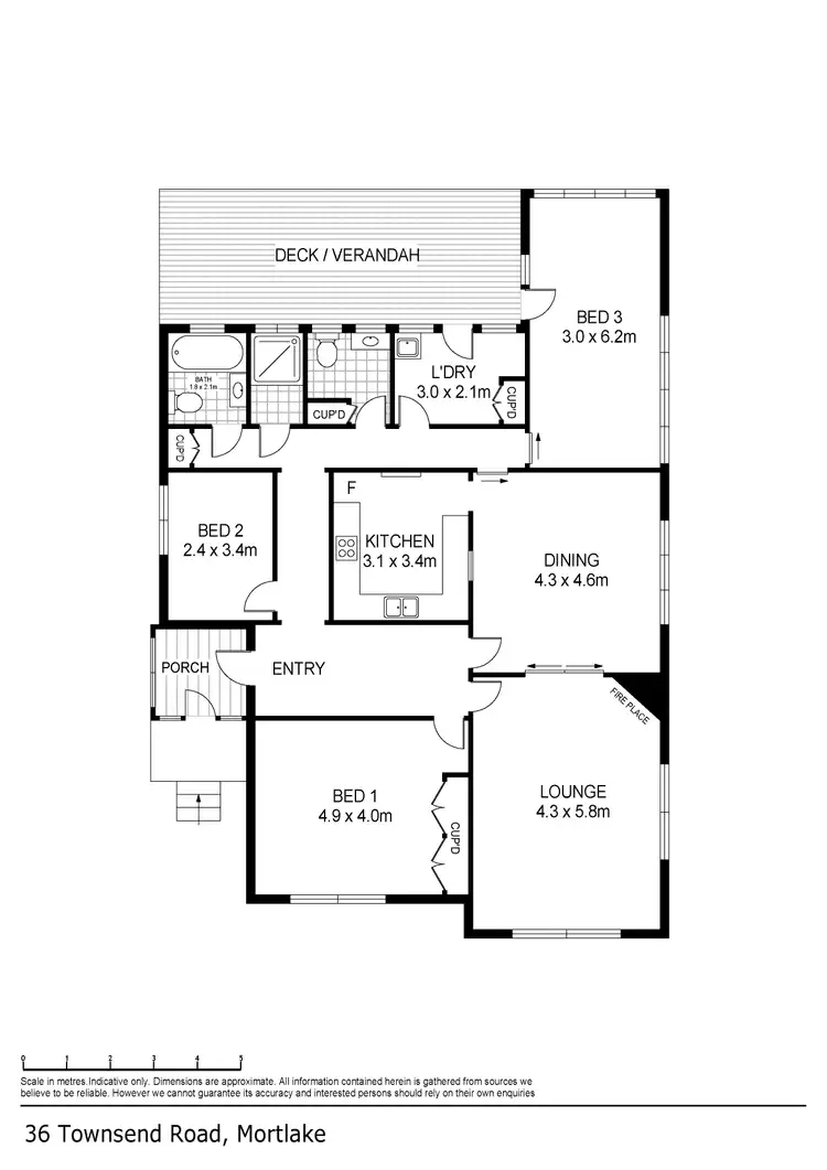Floorplan of Homely house listing, 36 Townsend Street, Mortlake VIC 3272